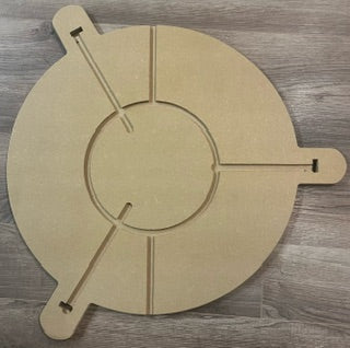 Autodarts Grundplatte MDF Schwarz durchgefärbt Passend für folgende Druckteile: Viperman3 und 3DEngelen Standard RL3D/B3D RuppiLab3D